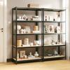 Day and Night - Day and Night Shelving 5 Levels 2 Units Anthracite Gray Steel and Plywood
