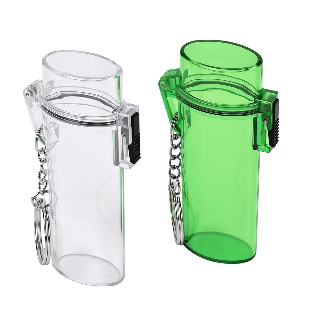 2 Pcs Water Proof Storage Case Reusable Plastic Portable Airtight Container with Whistle Rope for Family Hiking Travel