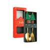 Festive Christmas Cutlery Set: Stainless Steel Cartoon Santa Spoons & Forks In Gift Box
