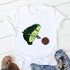 Avocado Funny Women T-Shirts Girl Harajuku Ullzang Graphic Cute Grunge Top Female T Shirt Summer Casual O-Neck Lady Tee Clothing