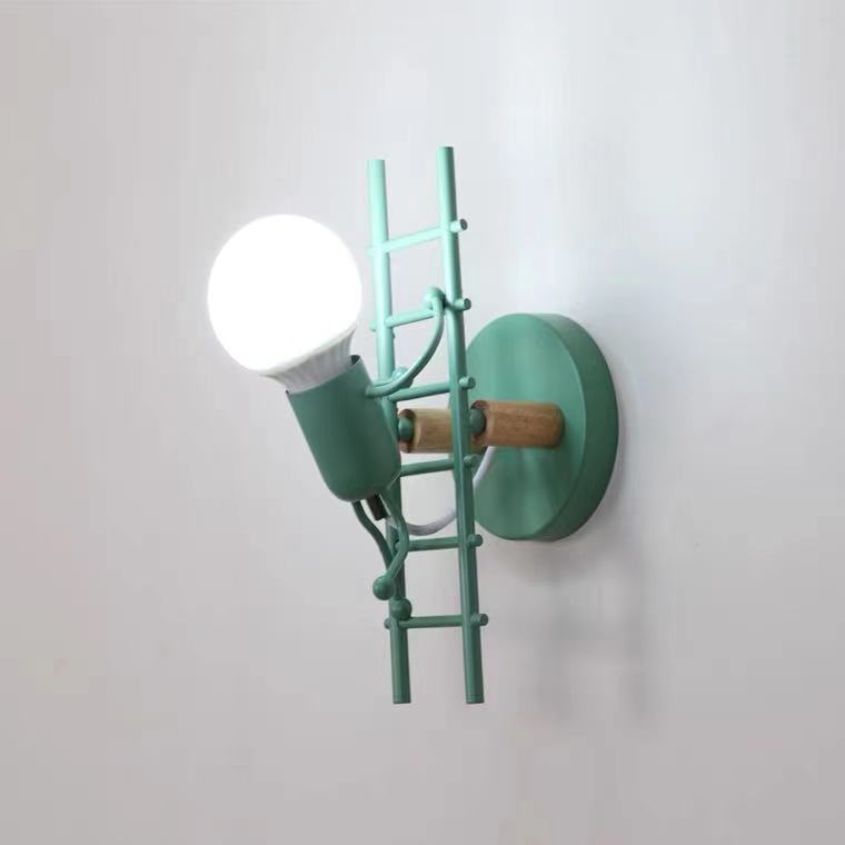 Raumdeko Eingang Beleuchtung Retro Industrieller Stil Eisenkunst Designer Persönlichkeit Kreativer Korridor Bösewicht Roboter Wandleuchte