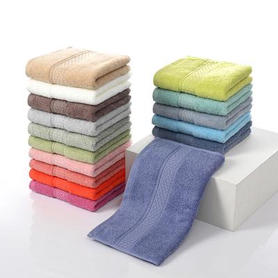 Bawełniany Ręcznik Frotte Miękki Chłonny Myjka Przyjazny dla Skóry Jednolity Kolor Żakardowy Ręcznik Kąpielowy do Domowej Łazienki Salonu Spa Urody