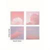 50 Gradient Sticky Notes, Minimalist Cloud Design, Sticky, Suitable For Messages, Memo Notes, Note Pads, Cute And High-Quality Student Style