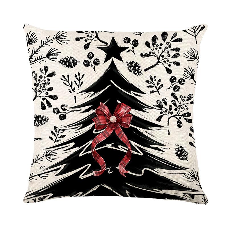 45x45cm Christmas Cushion Cover Pillowcase 2026 Christmas Decorations for Home Ornament Xmas New Year Christmas Decor For Sofa