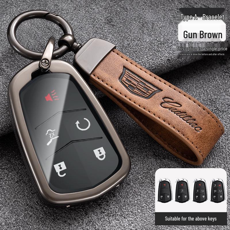 Cadillac Key Case: Metal Shell for CT5, XT4, XT5, XTS, ATSL, CT6 Models.