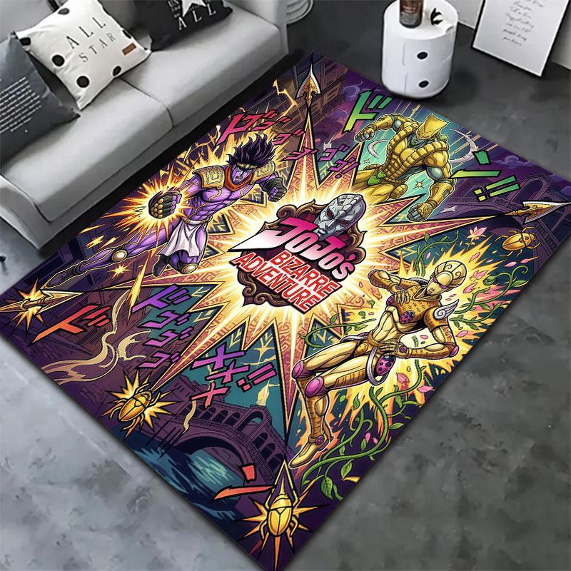 Jojos Bizarre Adventure Carpet Rug For Living Room Bedroom Home Sofa Decoration Kids Play Nonslip Floor Mat