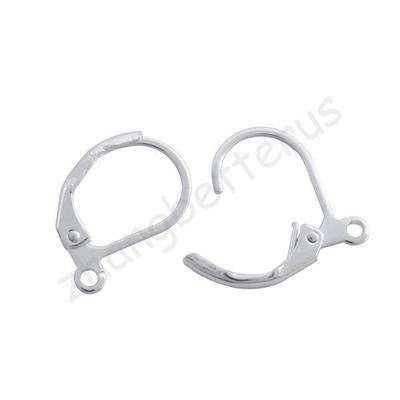 Aolly Earring DIY Jewelry Findings Ear Hooks Earcuff 50 Pcs 11*16mm Golden Silvery Earring Lobster Clasps French