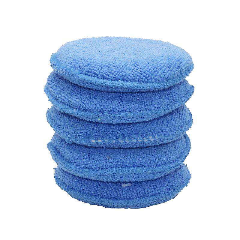 1 Pcs 5 inch Car Waxing Polish Foam Sponge Applicator car Cleaning Detailing sponge Pads Microfiber Auto maintenance tools