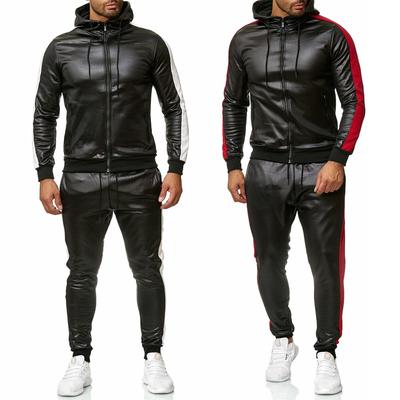 Men/'s Sports Pants Tracksuit Hoodies Hooded Sweatpants Set Camo Splice Trousers