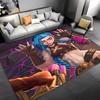 1pc League of Legends Jinx Entrance Mat, Non-Slip Mat Area Rug,Room Decor, Outdoor Decor, Kitchen Rug,Doormat - Machine Washable, Easy To Clean