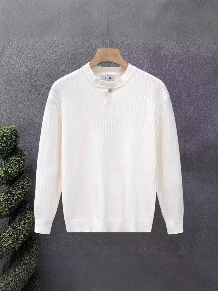 2025 Trendy Autumn/Winter Knitwear: Solid Color, Versatile Mature Style, Thin & Casual Loose Sweater