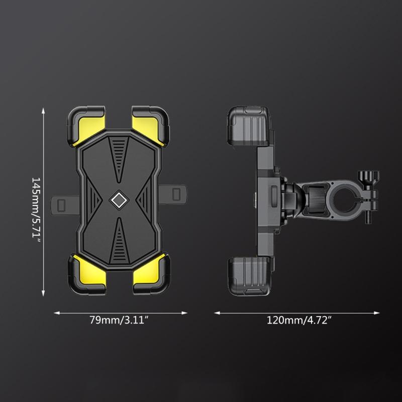 Supporto Affidabile per Telefono da Bici Supporto Universale per Bici Rotazioni a 360 Gradi Installazione Semplice ABS per Tutti gli Smartphone