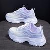 Summer Breathable Sports Shoes for Women and Women's New Mesh Versatile Casual Height-increasing Dad and Son Women's Shoes