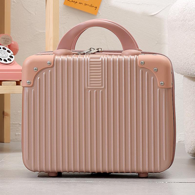 Damen 14-Zoll Minzgrüner Make-up-Koffer: Stilvolles kleines Reisegepäck & Souvenirbox