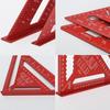 Awliye Triangle Ruler, Woodworking Circular Saw Ruler, Set of 2, 18*18cm, 30*30cm, Large, Double-Sided Graduations, Aluminum Alloy Triangle Ruler, Hig