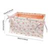 Cute Square Storage Basket Pantry Bedroom Decor Desk Item Organizer Debris Organizing Bag for Snacks Sundries Clutter Management