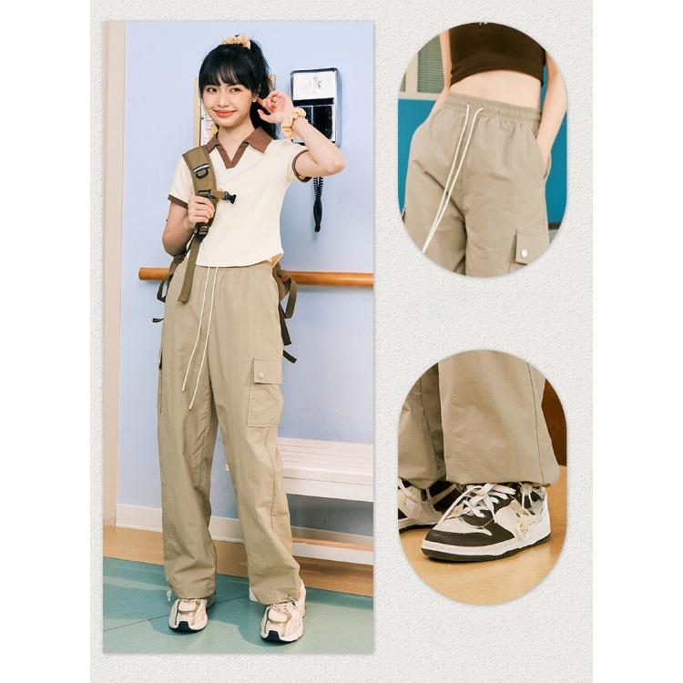 Women's High Waist Purple Workwear Pants Spring Summer Quick Dry Pants Petite American Leisure Sports Pants