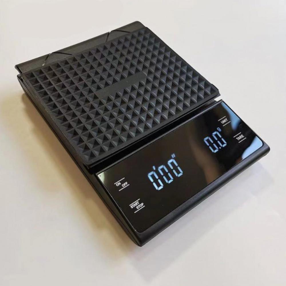 Portable Digital Kitchen Scale 0.1g High-precision Coffee Scale with Insulation Pad for Weighing Coffee and Food
