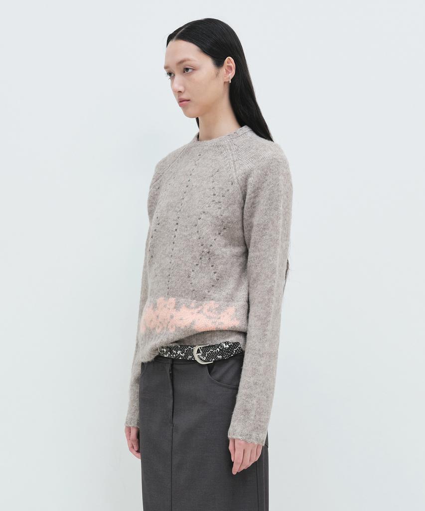 Yunse Curly Knit Pullover (Beige)