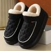 Autumn Winter Warm Snow Boots for Women Plush and Thick Insulation for Warm Home Cotton Shoes Waterproof and Anti Slip Solid Color Cotton Slippers