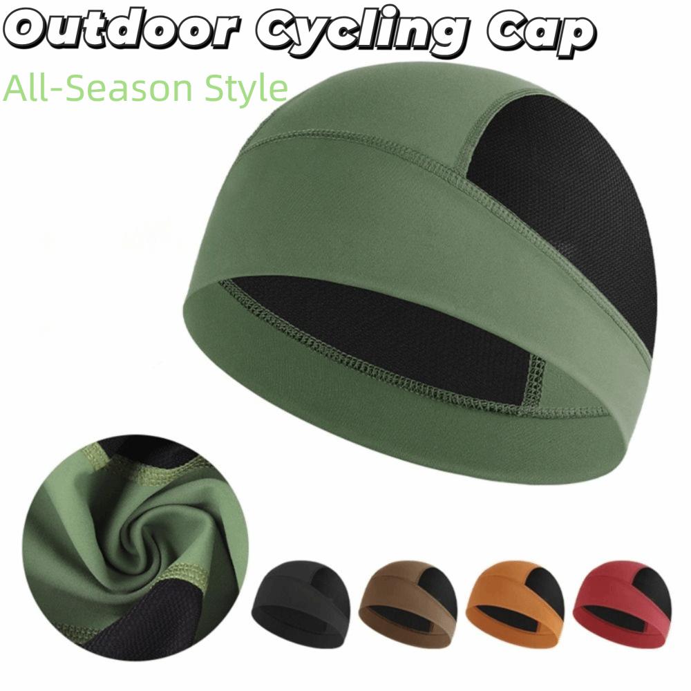 Sweat Absorption Motorcycle Helmet Liner Quick Dry Cycling Beanie Cap Helmet Inner Cap  Unisex