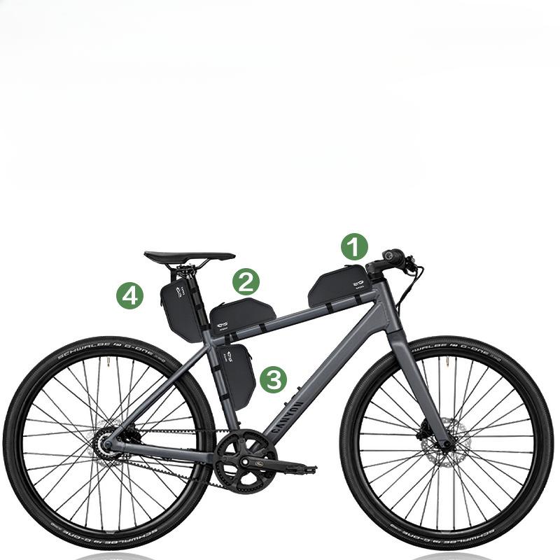 ENLEE Bicycle Upper Beam Bag, Mountain Road Car Tube Front Bag, Tool Bag, Beam Bag Cycling Waterproof