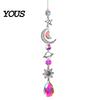 Wall Hanging Decor Colorful Crystal Suncatcher, Sun Catcher for Windows, Healing Glamorous Decoration Home, Crystals Prism Rainbow Maker,