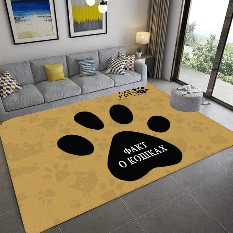 D-Dogs Paws Printed Carpet Fashion Yoga Mat Non-Slip Carpet Bedroom Decoration Outdoor Carpet Bedroom Birthday Gift