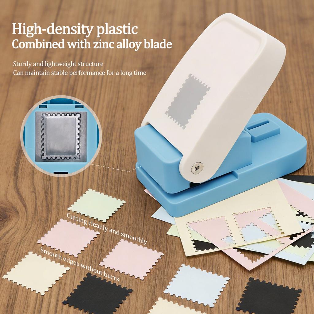 Rectangular Postage Stamp Punch for Paper Crafting Scrapbooking 1X0.8inch Stamp Puncher Handmade Paper Puncher for DIY Card