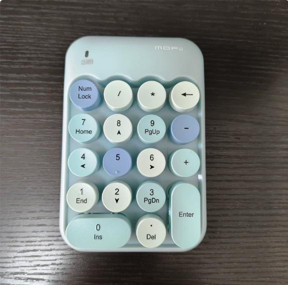 Retro-Farbe 2,4G Kabinett Mini-Tastatur für Finanzen