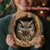Vintage Owl Metal Wall Art Retro Decor Kitchen Living Room Office Gift