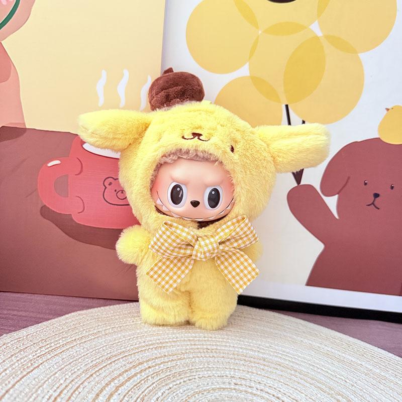 Cute Animals for Labubu Doll Clothing Set Hat 17cm Clothes Shoes Doll DIY Accessories Training Sitting Party Games Toys Gifts