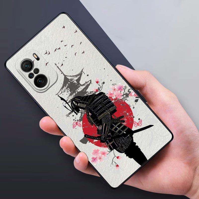 

Japanese Samurai Demon Art Anime Poco X3 NFC Case For Xiaomi POCO F3 F4 F5 Pro X3 X4 Pro GT X5 M3 M4 M5s C50 C51 C55 Phone Cover Xiaomi Poco F5