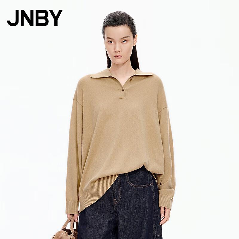 JNBY Women's 25 Autumn Wool Blend Polo Neck Pullover Sweater