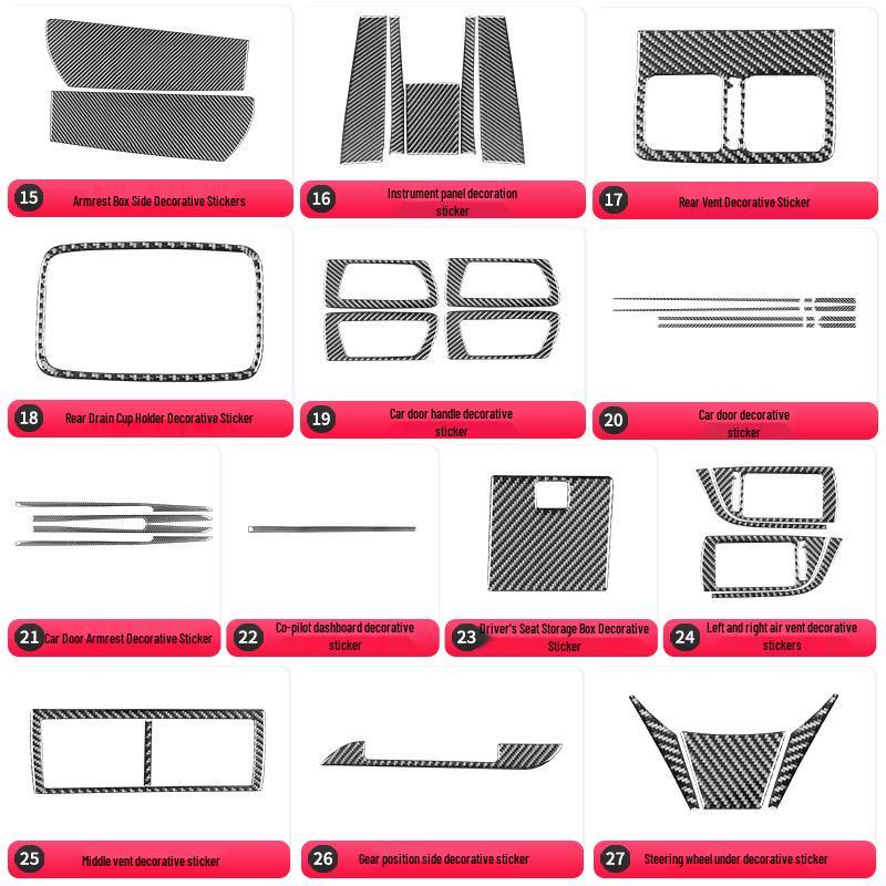Toyota Camry 12-14 Carbon Fiber Navigation Panel Trim Sticker