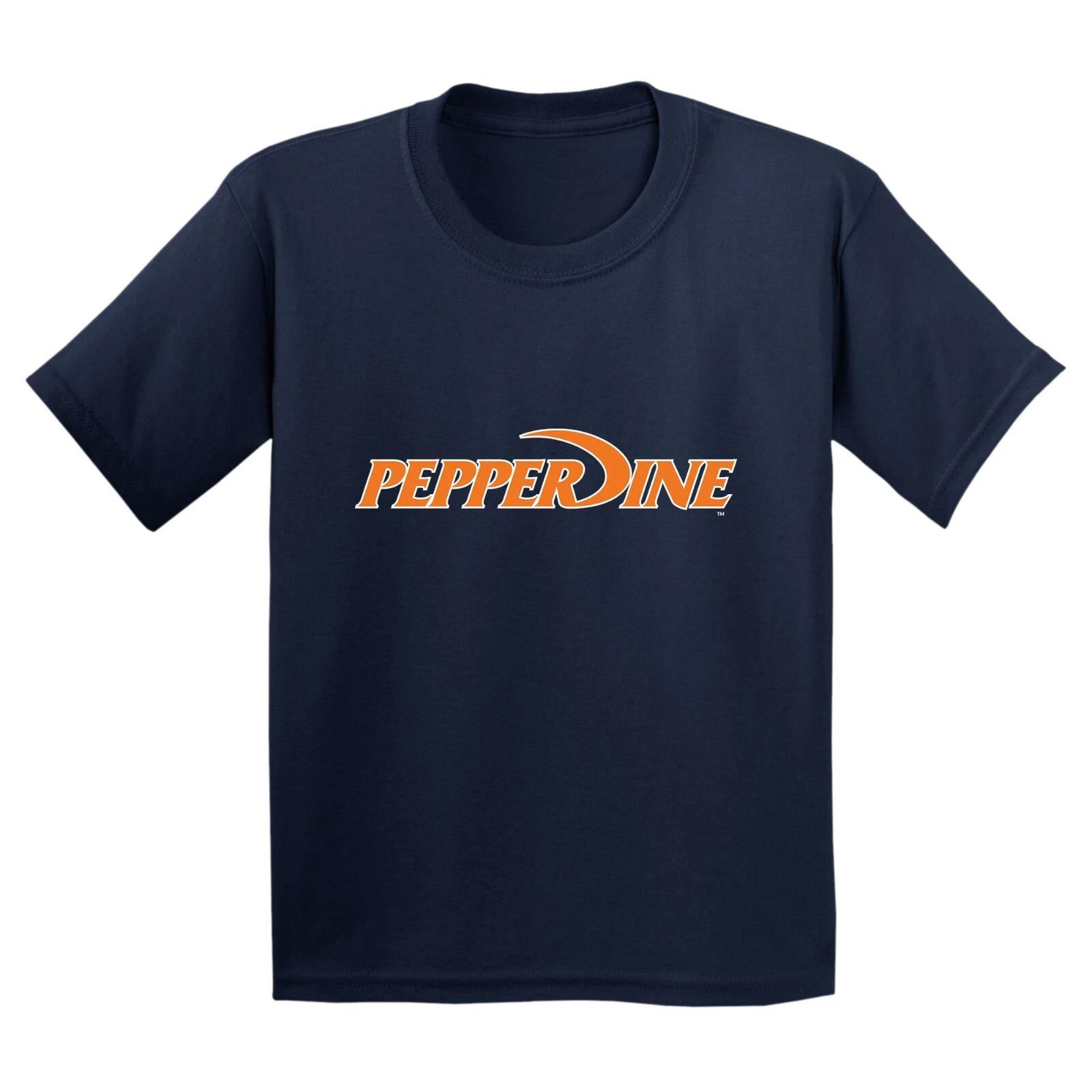 Pepperdine University Waves Basic Block Youth T-Shirt - Navy M
