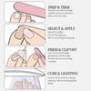 Square False Toenails Acrylic Stick On Toenails Full Cover Toenails Tips Press On Toenails Cats Eyes False Toenails