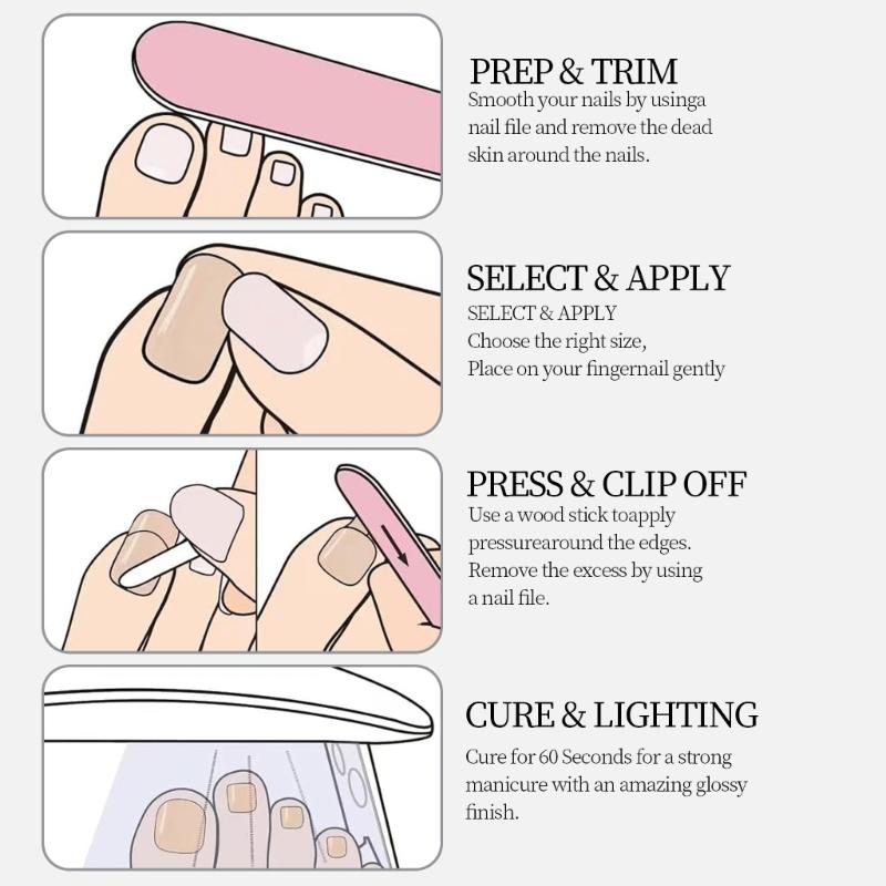 Square False Toenails Acrylic Stick On Toenails Full Cover Toenails Tips Press On Toenails Cats Eyes False Toenails
