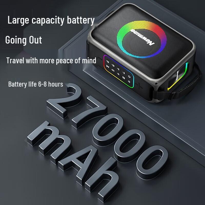 Newmine MC98 High Power Portable Bluetooth Speaker with Subwoofer