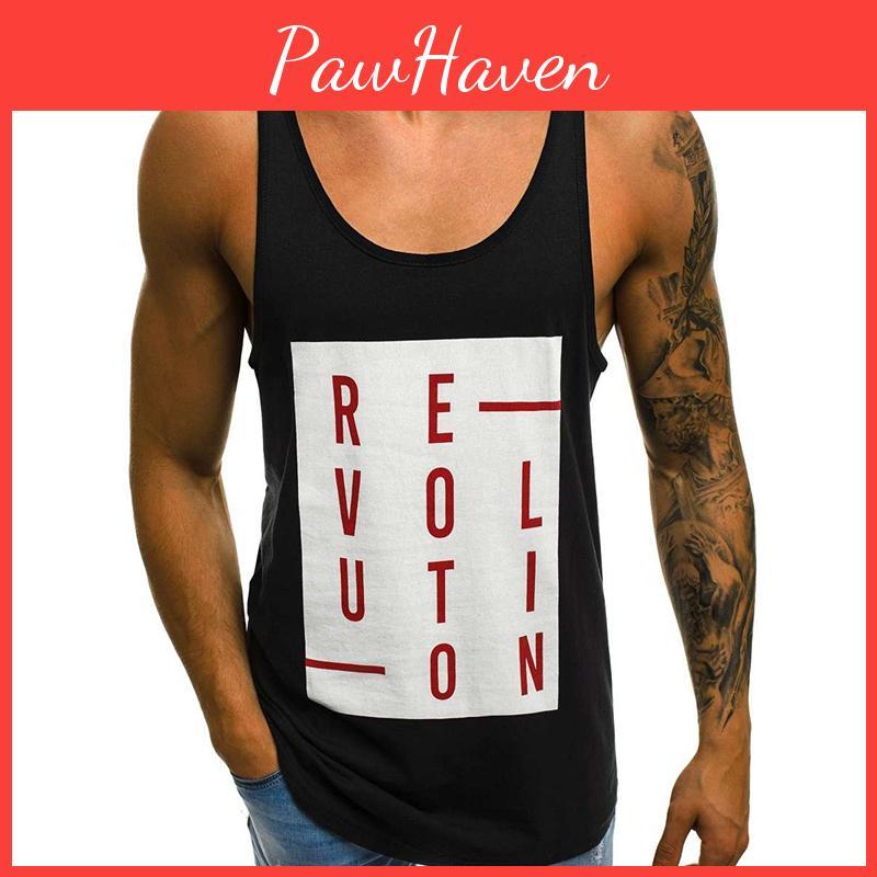 Premium Men's Casual Sleeveless Tank Tops With Square Neck Sports Undershirt