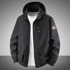 Men's Spring and Autumn Hooded Jacket - Trendy Casual Outdoor Coat for Middle-aged Men
