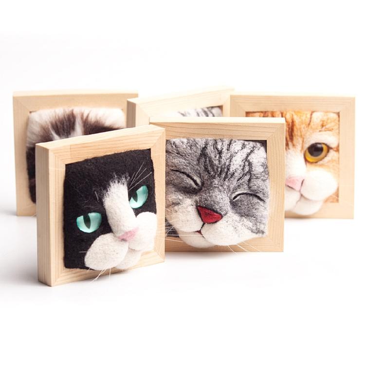 Handmade DIY Felt Toy Non-Finished Needle Felting Kits Easy for Beginners