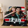 2026 Top Gun Tom Cruise Fighter Sign Art Flannel Blanket,Cozy Soft Throw Blanket for Home Bedroom Bed Sofa Picnic Office Cover
