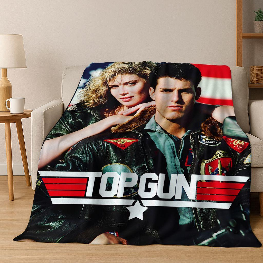 2026 Top Gun Tom Cruise Fighter Sign Art Flannel Blanket,Cozy Soft Throw Blanket for Home Bedroom Bed Sofa Picnic Office Cover