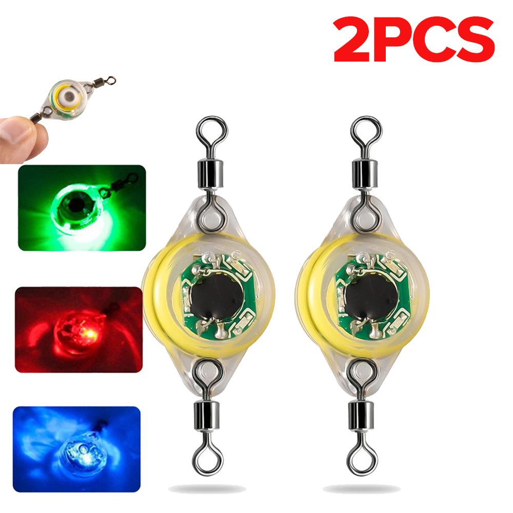 1 až 5 balení LED rybářská návnada Tvar oka 4 barvy blikající Deep Drop Podvodní návnada pro lov olihní Svítící k přilákání ryb