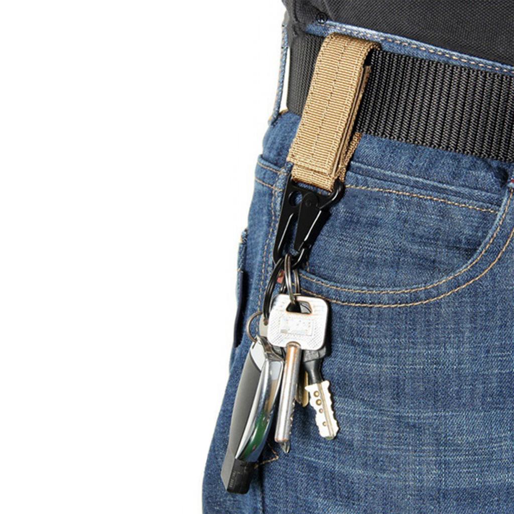 Outdoor Hanging Nylon Webbing Buckle Multifunctional Mountaineering Buckle Climbing Camping Tool Accessory Carabiner