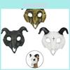 Getmask för Halloween- och karnevalsfester Högkvalitativ Pu-djurmask