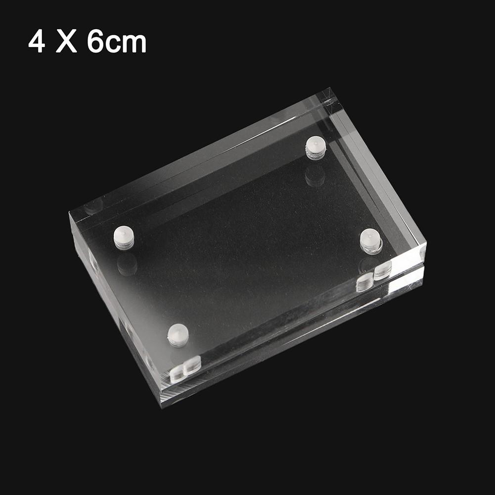 Robust Acrylic Picture Frame Thick 8+8mm for Personal or Landscape Photos