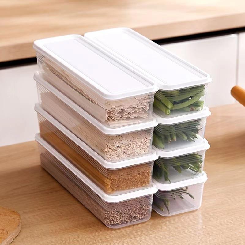 Cilantro Scallion Fresh-Keeping Storage Box for Refrigerator - Thickened, Sealed for Noodles, Eggs, and Pre-prepared Dishes
