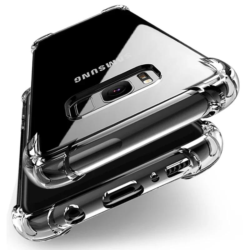 

Shockproof Clear Soft Silicone Case For Samsung Galaxy S20 S21 S22 S23 FE S8 S9 S10E S10 10 Plus 20 Ultra Cover Cases S23 Plus